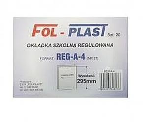 Fol-Plast okładki Okładka na zeszyt A4 regulowana nr27 wys-295mm OK17FP - Dyplomy i okładki - miniaturka - grafika 2