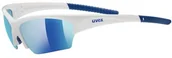 Okulary sportowe - Uvex Sunsation okulary przeciwsłoneczne sportowe, biały, jeden rozmiar UGL833 - miniaturka - grafika 1