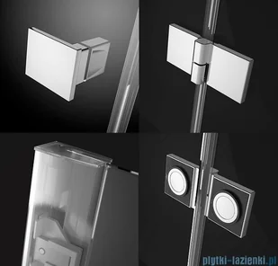 Radaway Essenza New Kdj kabina 110x70cm lewa szkło przejrzyste 385041-01-01L/384048-01-01 - Kabiny prysznicowe - miniaturka - grafika 3
