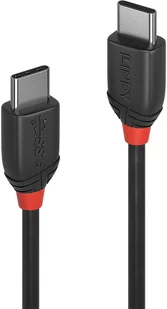 LINDY 1,5 m USB 3.1 typ C kabel 3A Black Line - kabel - cyfrowy/dane, 36907 36907 - Kable USB - miniaturka - grafika 2