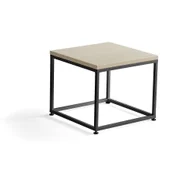 Ławy i stoliki kawowe - AJ Produkty Stolik kawowy MOOD, 500x500 mm, brzoza, czarny - miniaturka - grafika 1