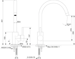 KERNAU bateria KWT 07A black metallic KWT-07A-BLA-MET - Baterie kuchenne - miniaturka - grafika 3