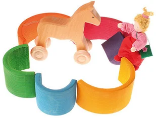 Grimm's Grimm's, kolorowa tęcza, 6 elementów - Łamigłówki - miniaturka - grafika 4