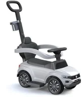Jeździki dla dzieci - Baby Mix Jeździk pchacz 2w1 UR-HZ651 Volkswagen White - miniaturka - grafika 1