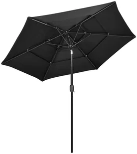 vidaXL 3-poziomowy parasol na aluminiowym słupku, antracytowy, 2,5 m 313862 - Parasole ogrodowe - miniaturka - grafika 4