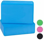 Pozostały sprzęt i akcesoria do ćwiczeń - Relaxdays relaxdays blok do jogi w 2-częściowym zestawie, klocki do jogi do ćwiczeń jogi, pianka sztywna, antypoślizgowa, wys. x szer. x gł. 8 x 23 x 15 cm 10024091_45 - miniaturka - grafika 1