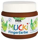 Przybory szkolne - KREUL Kreul Mucki 23111 farba do paznokci, 150 ml w kolorze brązowym na bazie wody, bez parabenów, glutenu, laktozy i wegańska, zmywalna, zmywalna pędzlem, gąbką, szpachelką i palcami 23111 - miniaturka - grafika 1