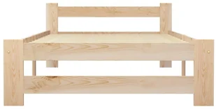 vidaXL Lumarko Rama łóżka, lite drewno sosnowe, 100 x 200 cm 321992 - Łóżka - miniaturka - grafika 4
