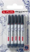 Naboje i atramenty - Herlitz NABOJE DO PIÓRA MY PEN 5szt NIEBIESKIE 10999852 - miniaturka - grafika 1