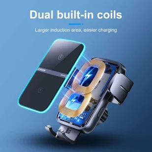 Joyroom Uchwyt samochodowy Joyroom JR-ZS246 na kokpit z ładowarką Wireless 15W Black 13809 - Uchwyty samochodowe do telefonów - miniaturka - grafika 3