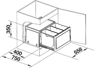 Blanco Sortownik Select Botton Pro 60/3 Automatic 517470 - Kosze na śmieci - miniaturka - grafika 3