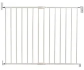 Zabezpieczenia dla dzieci - Lindam barierka dla dzieci przesuwna regulacja szerokości metalowa biała - miniaturka - grafika 1