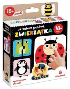 Bright Junior Media CzuCzu Układam połówki Zwierzątka 18m+ - Media - Puzzle - miniaturka - grafika 2