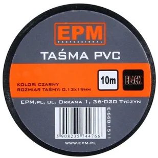 EPM professional TAŚMA IZOLACYJNA 19MM*10M CZARNA - Inne mocowania - miniaturka - grafika 2