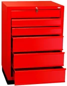 Szafy i regały magazynowe - Fastservice Szafka narzędziowa z 6 różnymi szufladami na cokole N-1-11-02 N-1-11-02 - miniaturka - grafika 1