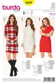 Akcesoria i części do maszyn do szycia - Burda burda wykrój sukienka b6609 wykroje papierowe 19 x 13 x 1 cm białe B6609 - miniaturka - grafika 1