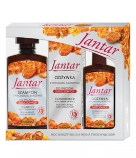 Farmona KRAKÓW Zestaw Do Pielęgnacji Włosów Jantar Szampon 300ml + Odżywka 100 - Szampony do włosów - miniaturka - grafika 4