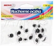 Zabawki kreatywne - Brewis Oczka ruchome mix 12.15.18 rzęsy (16) VB8347 - miniaturka - grafika 1