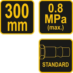 VOREL 300MM PRZYŁĄCZE STANDARD 81633 81633 - Pistolety malarskie - miniaturka - grafika 3