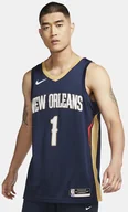 Koszykówka - Nike Męska koszulka NBA Swingman Zion Williamson Pelicans Icon Edition 2020 - Niebieski CW3674-424 - miniaturka - grafika 1