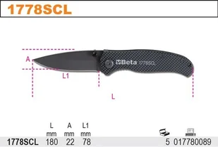 Beta NÓŻ SKŁADANY 1778V18 (1778SCL) - Nożyce i noże - miniaturka - grafika 2