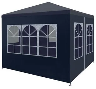 vidaXL Namiot imprezowy, 3 x 3 m, niebieski - Pawilony ogrodowe - miniaturka - grafika 11