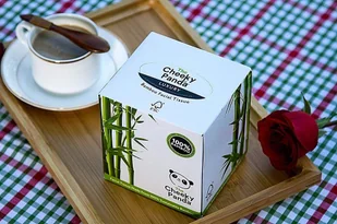 The Cheeky Panda Cheeky Panda, Chusteczki kosmetyczne uniwersalne, pudełko kostka 56 szt. - Chusteczki higieniczne - miniaturka - grafika 4