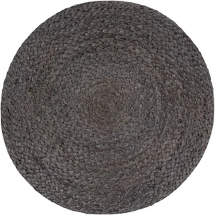 vidaXL Ręcznie robiony puf, ciemnoszary, 45 x 30 cm, juta - Pufy i podnóżki - miniaturka - grafika 4