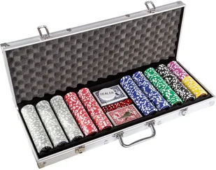 MKS ZESTAW DO POKERA ŻETONY 7 NOMINAŁÓW GRA POKER 1000 M2837 - Zestawy do pokera - miniaturka - grafika 2