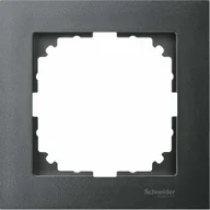 Klawisze i ramki - Schneider Merten-Ramka-M-Pure-1-krotna-antracytowy MTN4010-3614 - miniaturka - grafika 1