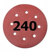 Akcesoria do urządzeń ogrodniczych - Papier Ścierny Krążek Do Szlifierki 190MM Rzep 240 - miniaturka - grafika 1