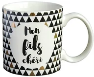 Kubki - LA CARTERIE Die carterie 76000491 Mein Sohn milusińskich kubek porcelanowy czarny/złoty 11,6 x 9,5 x 8,2 cm 76000491 - miniaturka - grafika 1