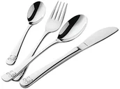 Sztućce dla dzieci - Amefa 431000g006 a40 sztućce dla dzieci "Miś pluszowy" 4-częściowy, 18/10 polerowana stal nierdzewna, 431000G006A40 - miniaturka - grafika 1