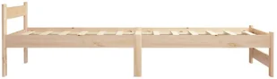 vidaXL Lumarko Rama łóżka, lite drewno sosnowe, 100 x 200 cm 321992 - Łóżka - miniaturka - grafika 5