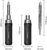 Śrubokręty - Trotec Trotec Wkrętak grzechotkowy 9 w 1 - miniaturka - grafika 1