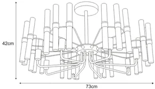 Kaja ALFRED OLSZEWSKI Żyrandol K-JSL-1265/8 z serii INES - Lampy sufitowe - miniaturka - grafika 3