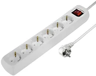 Przedłużacze i rozgałęźniki - Hama listwa 6-gniazdowa z wyłącznikiem i zabezpieczeniem przed dziećmi biały 00030530 - miniaturka - grafika 1