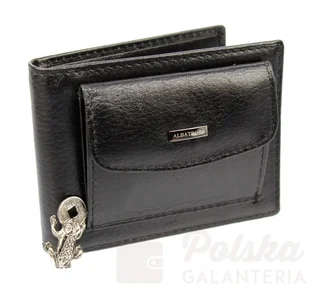 Albatross Portfel (PL) Skóra Naturalna Licowa Mały Poziomy Zewnętrzna kieszeń na Bilon A-3820 - Portfele - miniaturka - grafika 4