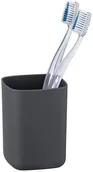 Kubki na szczoteczki do zębów - Wenko Pojemnik na szczoteczki do zębów kubek łazienkowy w kolorze antracytowym BARCELONA B07PG3LJG9 - miniaturka - grafika 1