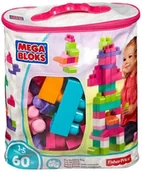 Klocki - Fisher Price MEGA BLOCKS FIRST BUILDERS TORBA NA ZAMEK 60 ELEMENTÓW 65541084155 - miniaturka - grafika 1