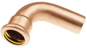Rury - KAN therm Łuk miedziany therm jednokielichowy 90° Press Gaz 22 mm CHA963 - miniaturka - grafika 1