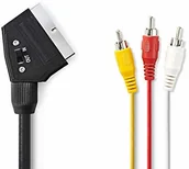 Kable - NEDIS Nedis przewód SCART z możliwością przełączania 1.00 m - miniaturka - grafika 1