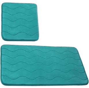 Euromat Dywaniki Łazienkowe Sumba Szmaragdowy Morski 23 - Dwuczęściowy 13518 - Dywaniki łazienkowe Euromat Dywaniki Łazienkowe Sumba Szmaragdowy Morski 23 - Dwuczęściowy 13518 - Dywaniki łazienkowe - miniaturka - grafika 1