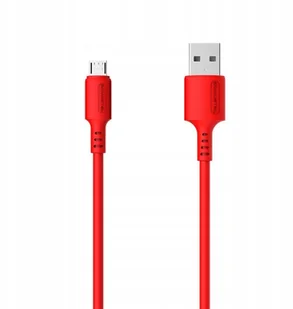 SOMOSTEL SOMOSTEL KABEL USB MICRO 3A SOMOSTEL CZERWONY 3100MAH QUICK CHARGER 1.2M POWERLINE SMS-BP06 MACARON SMS-BP06 CZERWONY SMS-BP06 micro red - Kable komputerowe i do monitorów - miniaturka - grafika 2