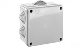 Puszki elektryczne i akcesoria - elettrocanali Puszka natynkowa z pokrywą i śrubami seria 400 IP55 100x100x50 EC400C4 EC400C4 - miniaturka - grafika 1