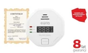 Pozostałe detektory - Eura CZUJNIK CZADU CD-82B8 8 lat gwarancji bateryjny DC 3V LCD CD-82B8 - miniaturka - grafika 1