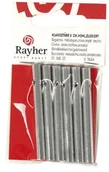 Dekoracje domu - Rayher Hobby 2537022 dźwięku prętów wydrążony, 14 cm, średnica 6 MM, torba SB 6 sztuka, srebrny - miniaturka - grafika 1