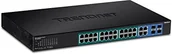 Switche - TRENDnet Trendnet TPE-5028ws 28-Port Switch Gigabit Web Smart PoE +, 370 W Czarny TPE-5028WS - miniaturka - grafika 1