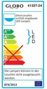 Globo Lighting LAMPA sufitowa TURKANA 41337-24 kwadratowa OPRAWA natynkowa LED RGB 24W plafon biały 41337-24 - Lampy sufitowe - miniaturka - grafika 2