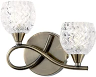 Lampy ścienne - Endon Kinkiet BOYER BOYER-2WBAB-L ENDON BOYER-2WBAB-L/END/CUBI - miniaturka - grafika 1